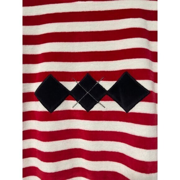 Vintage Eddie Bauer Women's Cream and Red Long Sleeve Top Size Small - Picture 3 of 7